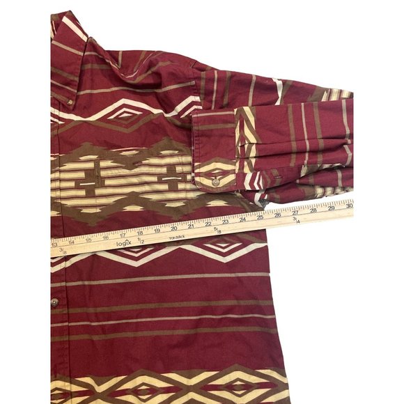 CLEARWATER Aztec 100% Cotton Mens Button Down Shirt Sz XL‎ - Picture 6 of 7